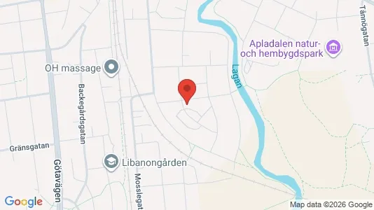 Lägenheter att hyra i Värnamo - kort over placeringen