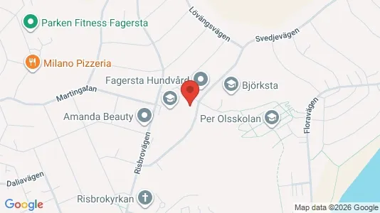 Bostadsrätter till salu i Fagersta - kort over placeringen