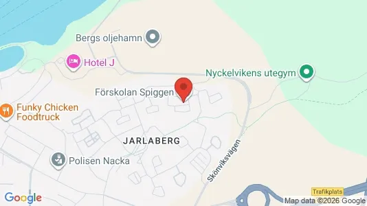 Bostadsrätter till salu i Nacka - kort over placeringen