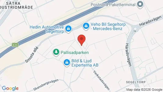 Bostadsrätter till salu i Huddinge - kort over placeringen