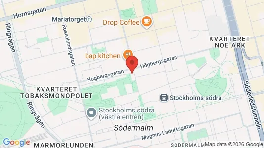 Lägenheter till salu i Södermalm - kort over placeringen