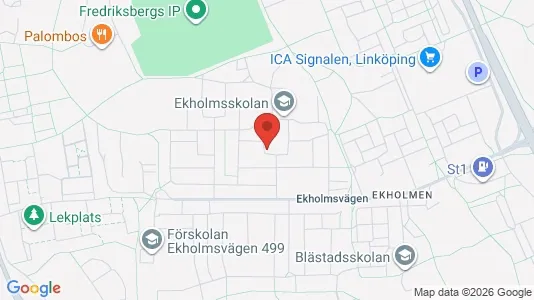 Lägenheter till salu i Linköping - kort over placeringen