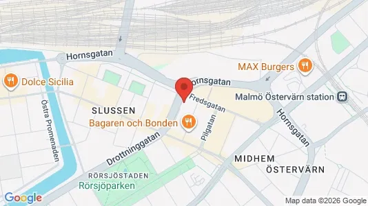 Lägenheter att hyra i Malmö Centrum - kort over placeringen