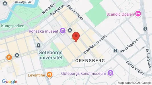 Lägenheter till salu i Göteborg Centrum - kort over placeringen