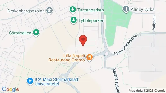 Lägenheter att hyra i Örebro - kort over placeringen