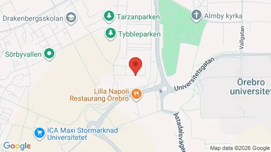 Lägenheter att hyra i Örebro - kort over placeringen