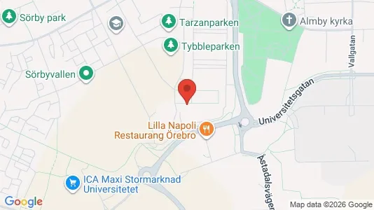 Lägenheter att hyra i Örebro - kort over placeringen