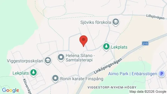 Lägenheter att hyra i Finspång - kort over placeringen