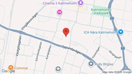Lägenheter att hyra i Katrineholm - kort over placeringen