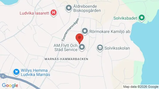 Lägenheter att hyra i Ludvika - kort over placeringen