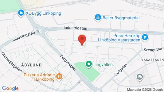 Lägenheter att hyra i Linköping - kort over placeringen