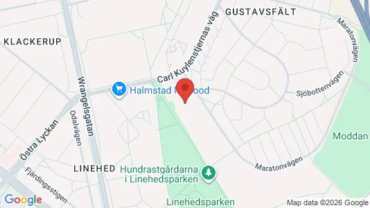Lägenheter att hyra i Halmstad - kort over placeringen