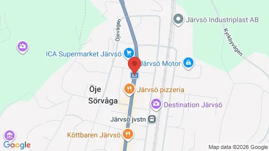 Lägenheter att hyra i Ljusdal - kort over placeringen