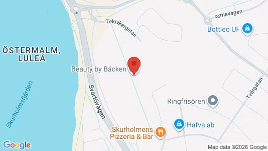 Lägenheter att hyra i Luleå - kort over placeringen