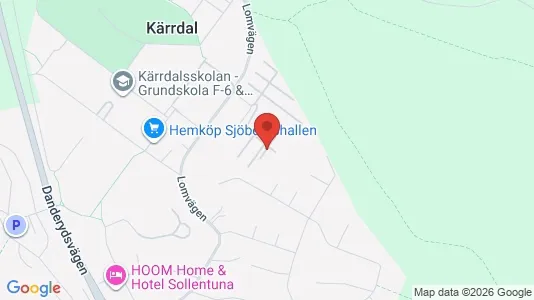 Lägenheter att hyra i Sollentuna - kort over placeringen