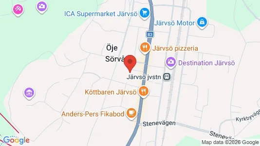 Lägenheter att hyra i Ljusdal - kort over placeringen