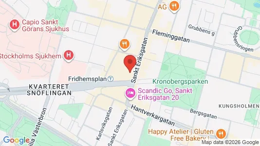 Lägenheter att hyra i Kungsholmen - kort over placeringen