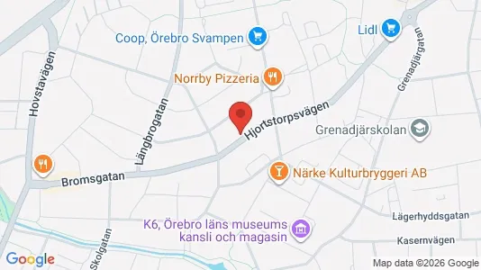Lägenheter att hyra i Örebro - kort over placeringen