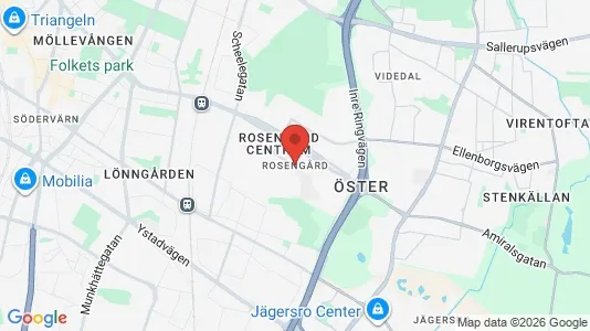 Rum att hyra i Rosengård - kort over placeringen