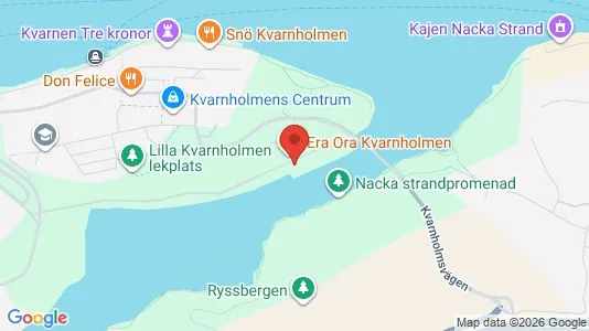 Lägenheter till salu i Nacka - kort over placeringen
