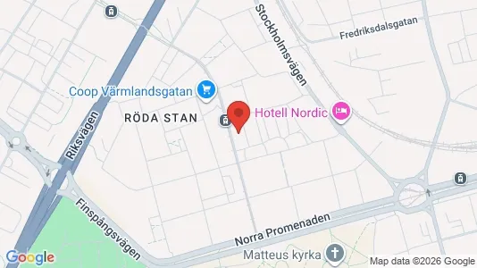Lägenheter att hyra i Norrköping - kort over placeringen