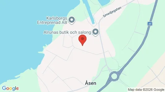Bostadsrätter till salu i Karlsborg - kort over placeringen