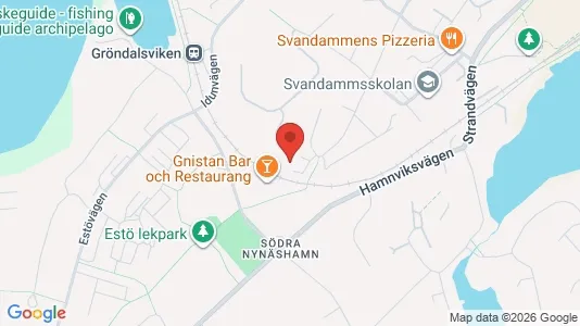 Bostadsrätter till salu i Nynäshamn - kort over placeringen