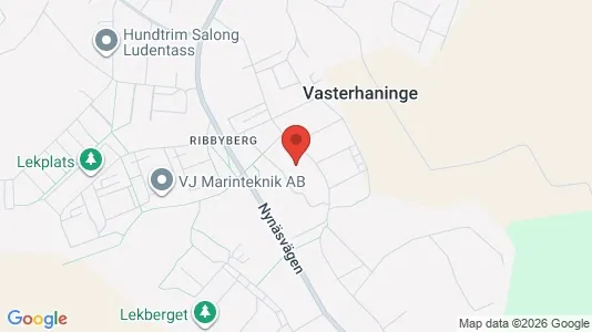 Bostadsrätter till salu i Haninge - kort over placeringen