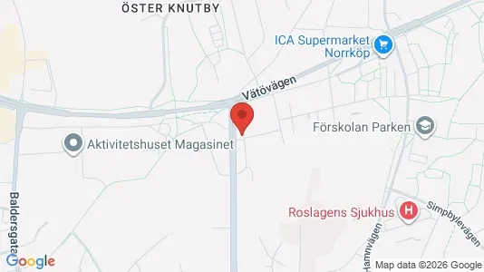Bostadsrätter till salu i Norrtälje - kort over placeringen