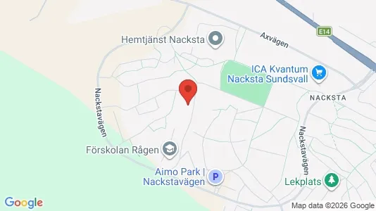 Lägenheter till salu i Sundsvall - kort over placeringen