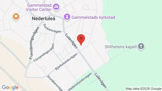 Lägenheter till salu i Luleå - kort over placeringen