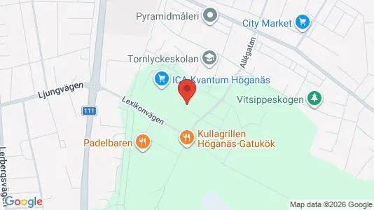 Lägenheter att hyra i Höganäs - kort over placeringen