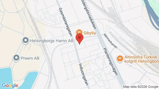Lägenheter att hyra i Helsingborg - kort over placeringen