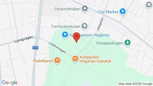 Lägenheter att hyra i Höganäs - kort over placeringen
