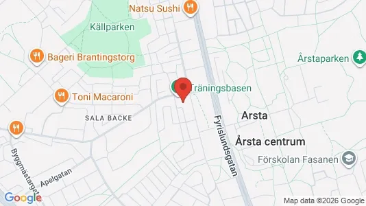 Lägenheter till salu i Uppsala - kort over placeringen