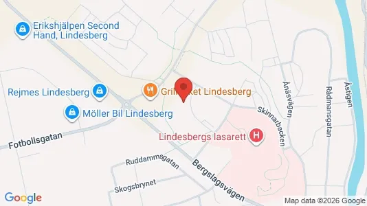 Lägenheter att hyra i Lindesberg - kort over placeringen
