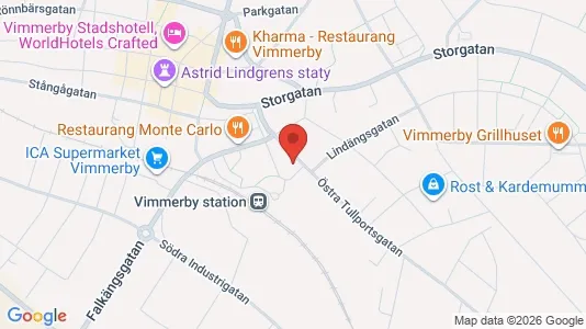 Lägenheter att hyra i Vimmerby - kort over placeringen