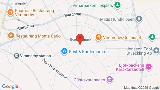 Lägenheter att hyra i Vimmerby - kort over placeringen