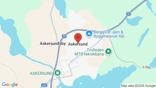 Lägenheter att hyra i Askersund - kort over placeringen