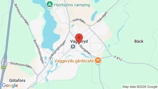 Lägenheter till salu i Vaggeryd - kort over placeringen
