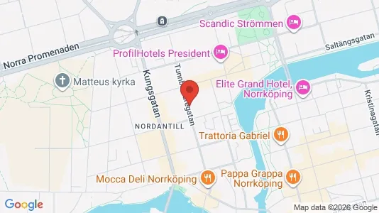 Lägenheter till salu i Norrköping - kort over placeringen