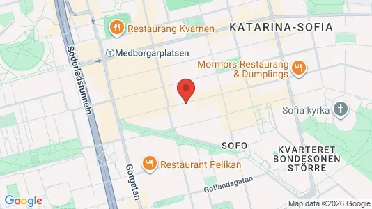 Lägenheter till salu i Södermalm - kort over placeringen