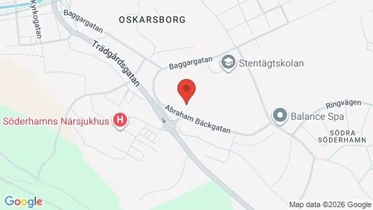 Lägenheter till salu i Söderhamn - kort over placeringen