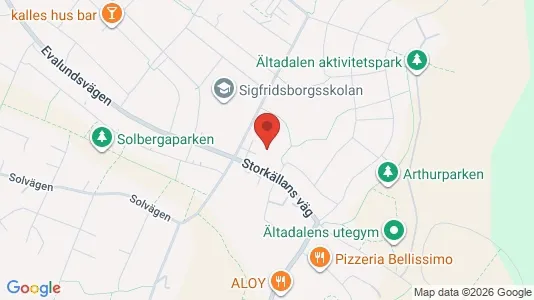 Lägenheter till salu i Nacka - kort over placeringen