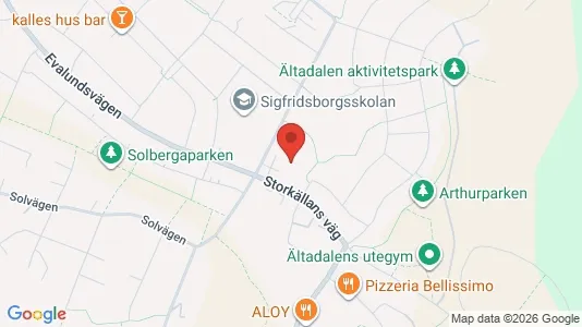 Lägenheter till salu i Nacka - kort over placeringen