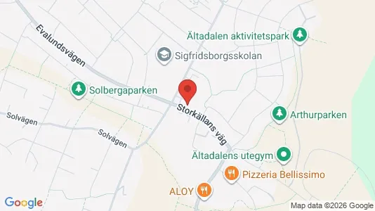 Lägenheter till salu i Nacka - kort over placeringen