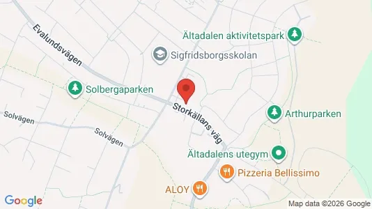 Lägenheter till salu i Nacka - kort over placeringen