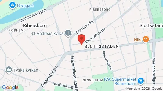 Lägenheter till salu i Malmö Centrum - kort over placeringen