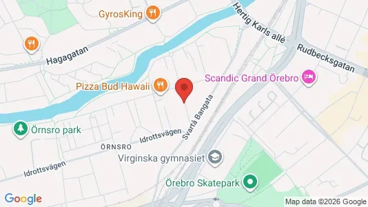 Lägenheter till salu i Örebro - kort over placeringen