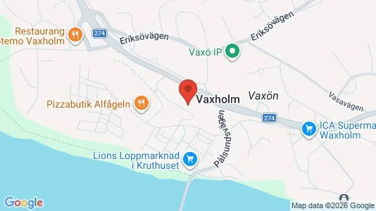 Lägenheter till salu i Vaxholm - kort over placeringen